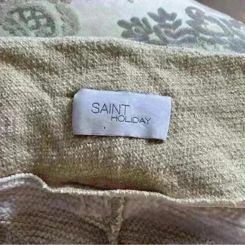 Saint Holiday No Plans Pants Linen Wide Leg - Picture 11 of 15